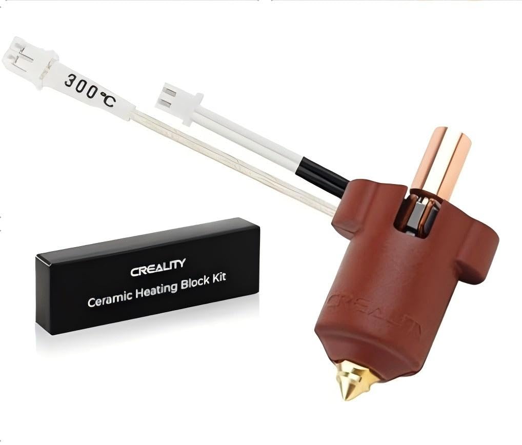 SURIEEN セラミック加熱ブロックキット Creality エンダー-3 V3 KEに適用 オリジナルヒーターセンサー 60W セラミック加熱パワー 高熱伝導率 高速印刷が可能 Creality 3Dプリンター用 高温耐性 K1 K1 Max専用