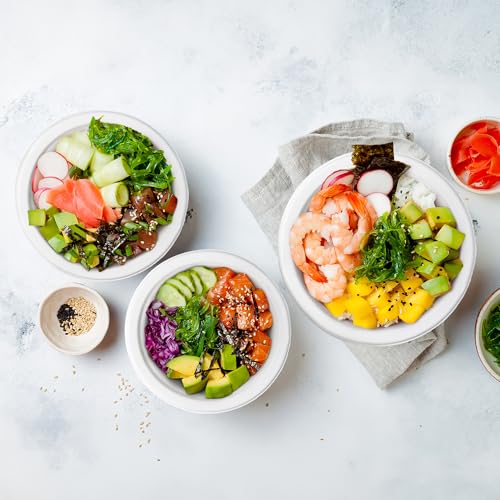 Image of Freshware Paper Bowls - Disposable 16 oz. Soup Bowl, 1000 Pack Biodegradable Sugarcane Fiber Serving Bowls - Heavy Duty Bagasse for Hot Food Plates - Microwave & Freezer Safe, Stackable Dinnerware