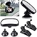 Miroir de voiture de bébé pour siège arrière 2PCS 360deg; Rétroviseurs de sécurité pour bébé Miroirs de siège d'auto pour bébé Miroirs d'observation pour enfants pour garder un œil sur bébé