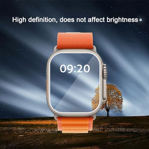 Image of Ailun Apple Watch Ultra 2 /Ultra Privacy Screen Protector [49mm] Tempered Glass Screen Protector, Anti-Scratch High Definition Touch [3Pack][Black]