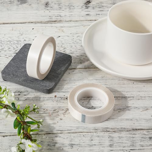 1,5 cm x 10 m, 2 Rollen Reibungsarmes Klebeband, PTFE Klebeband Schubladenführung Band Abriebfestigkeit Anti Quietsch Klebeband Oberflächenschutz für Holz, Schränke, Vorhänge, Möbel (Weiß)