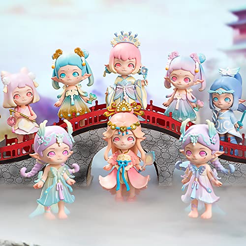 Rooyie Treasures Series Blind Box Toy Mystery Box Cute Collectible Figures Action Kawaii Model Girl Birthday Surprise Random Trendy Toys Room Desktop Decroration (3 Pack) #TOP1