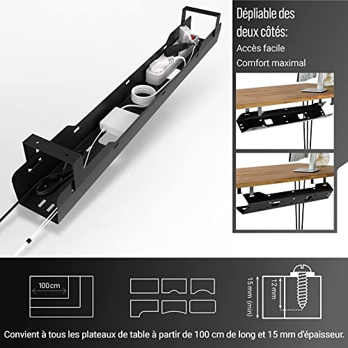Cache câble bureau et passe câble Ultimate Setup pour management PC - 3