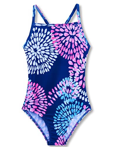 Image of Girls Swimsuits One-Piece Bathing Suits Multicolor Kids Sport Summer Beach Swimwear for 2-10 Years Old