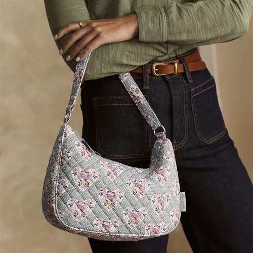 Image of Vera Bradley Women's Cotton Frannie Crescent Crossbody Purse