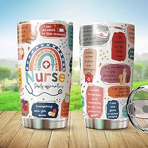 Kozmoz Inspire Nurse gift-Nurse accessories for work-gifts for nurses-nursing graduation gifts-nurses week-nursing gifts for new nurses- nurse appreciation gift Nurse Daily Affirmations Tumbler 20oz Kozmoz Inspire Nurse gift Nurse accessories for work gifts for nurses nursing graduation gifts nurses week nursing gifts for new nurses nurse appreciation gift Nurse Daily Affirmations Tumbler 20oz