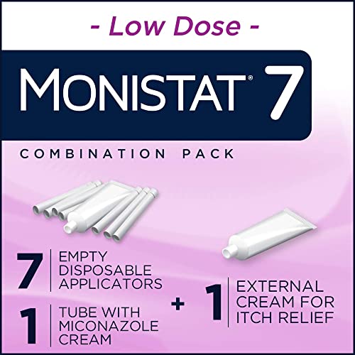 monistat 7 day yeast infection treatment for women 7 miconazole cream applications with disposable applicators amp external monistat anti-itch cream bundle