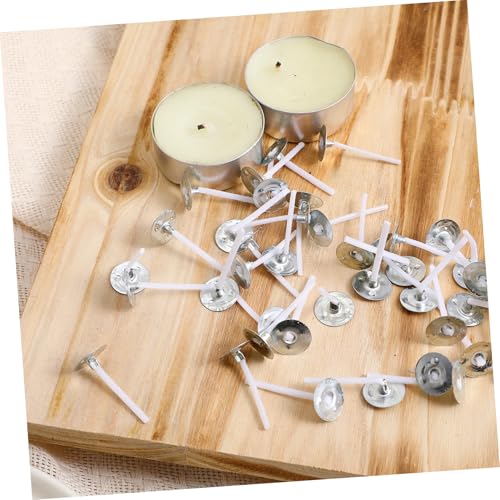 Mechas para Velas con Base 500 Unidades 2.6 cm Algodón miniatura 7