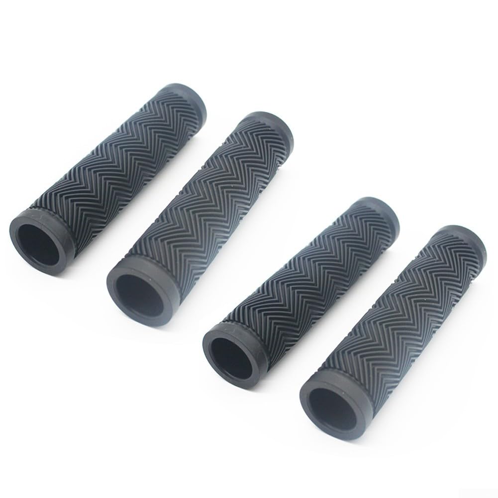 Lot de 4 poignées de rechange antidérapantes en caoutchouc pour brouette de 32 mm de diamètre intérieur Noir 132 x 32 mm