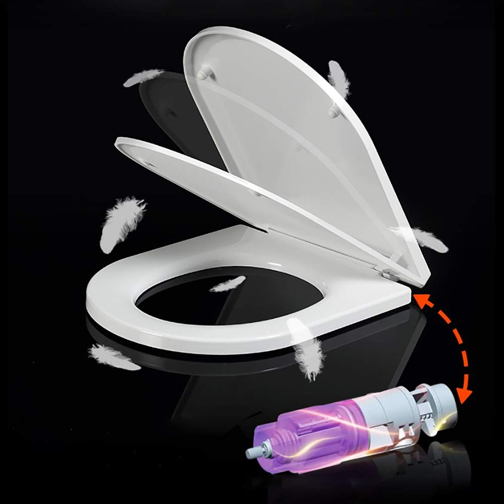 Tapa para WC, Tapa de Inodoro, Asiento para niños,Tapa Asientos para Inodoro Familiar con Asiento Reductor Infantil y Cierre Suave, función Easy-Clean