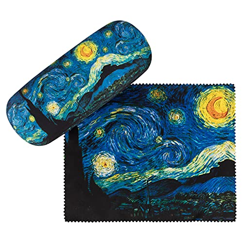 VON LILIENFELD Portaocchiali Astuccio Occhiali Leggero Stabile Colorato Compatto Arte Vincent van Gogh: Notte stellata