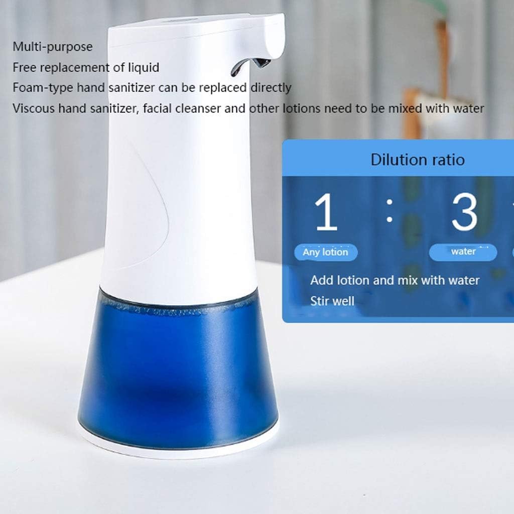 Dispensador de jabón con Espuma ABS, dispensador de jabón líquido, dispensador de jabón Inteligente Totalmente automático, dispensador de jabón con Sensor, dispensador de loción