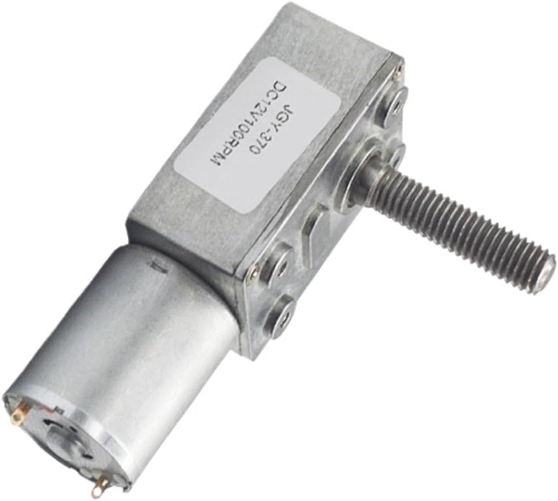 6v 12V 24V High low rpm dc worm Gear Motor 8mm*33mm Output Screw Shaft with Screw Flange(10RPM,24V)