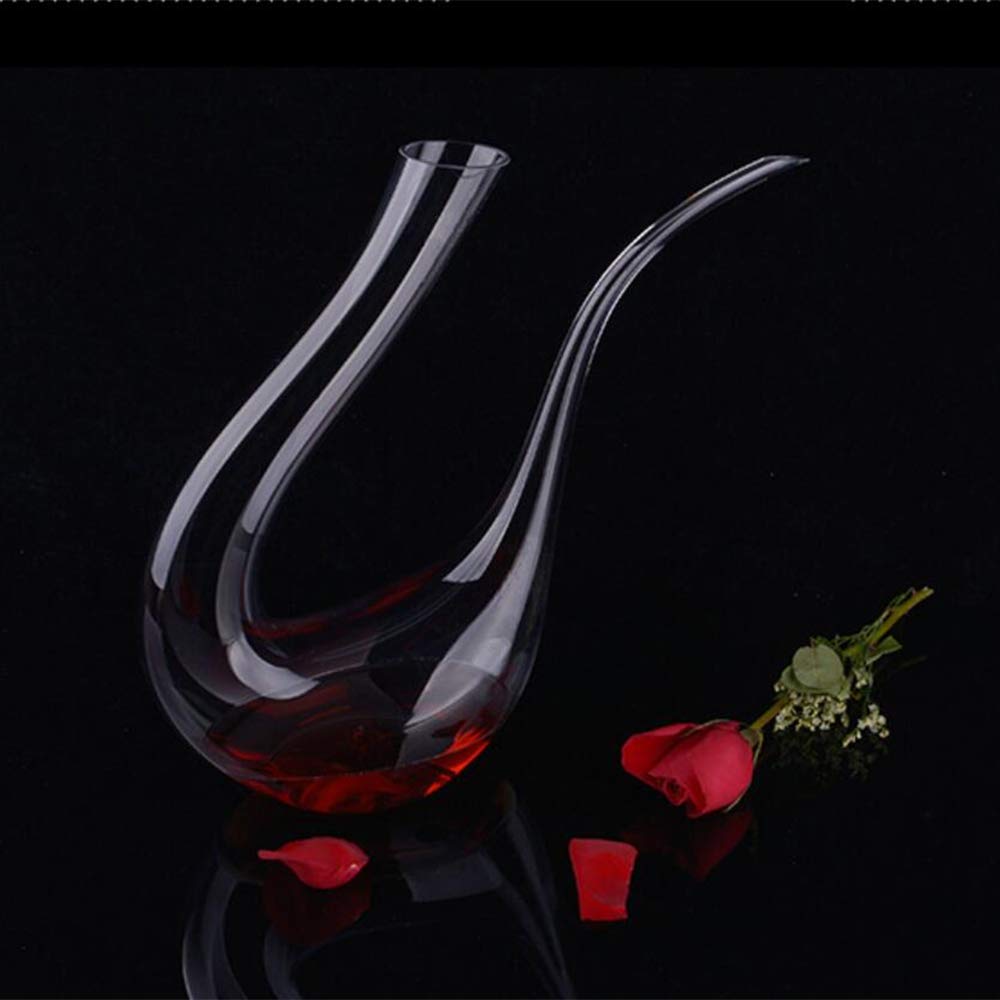 Décanteur à vin en verre de cristal Aérateur de décanteur à vin sans plomb Soufflé à la main Carafe à vin classique pour vin rouge, cognac, bourbon, scotch, whisky irland