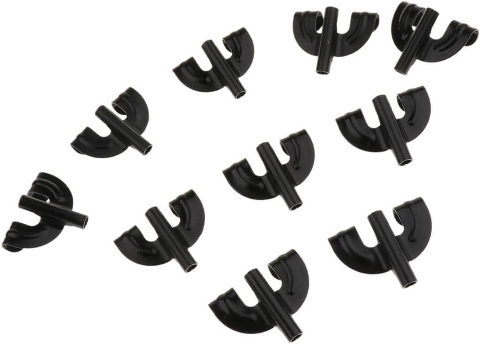 10 ganchos Bass Drum Claw para batería, negro miniatura 1