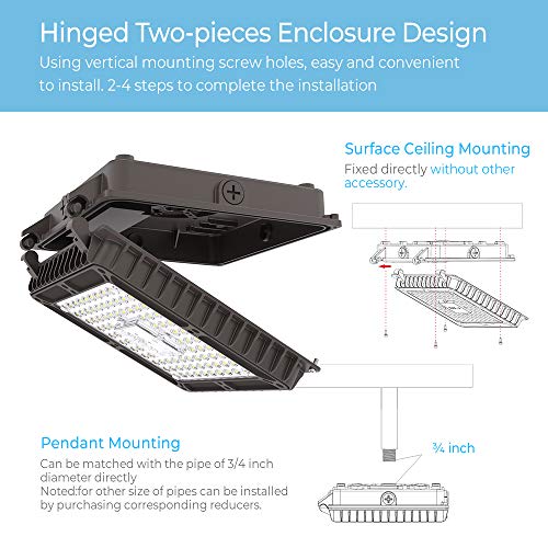 LED Canopy Light 45W,LED Canopy Lights 5840LM 4000K Warm