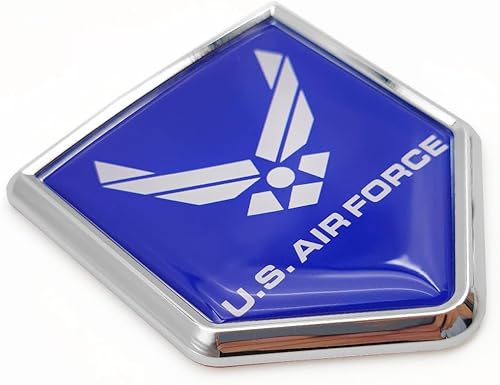 Overdecor Calcomanías de bandera de alas de la Fuerza Aérea de EE. UU., emblema de automóvil, accesorios militares para automóvil, decoración de