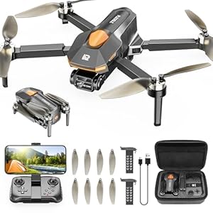 Drohne mit Kamera für Kinder, Mini Drohne Erwachsene, Bürstenlosem Motor FPV RC Drone mit 5G WiFi, Höhenhaltung, 3D Flip, Kopflos Modus, Flugbahn, Spielzeug und Geschenke für Jungen