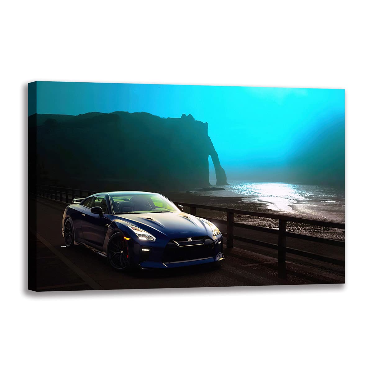 Affiche voiture de sport Nissan GTR pour créer une ambiance moderne dans votre salon