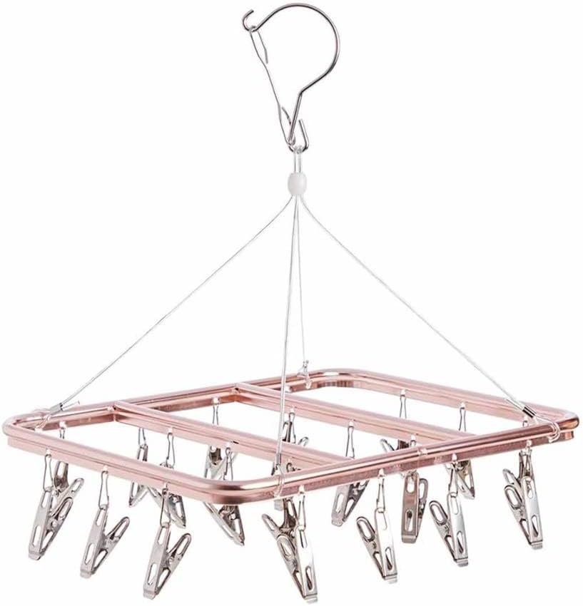 17/20 Clip Stainless Steel Portable Socks Clothespin Useful Clothes Rack Wardrobe Storage Hanger(E)
