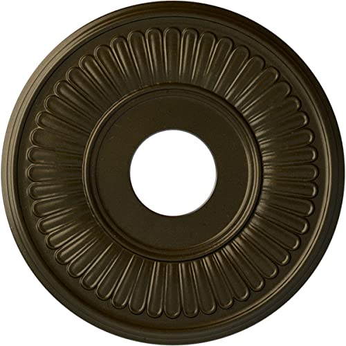 Ekena Millwork CM15BEGGS 15-3/4" x 3-7/8" x 3/4" Berkshire Ceiling Medallion, Green Gold