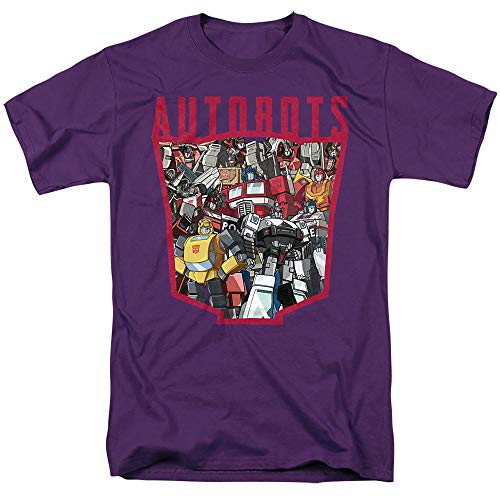 Transformers Autobot Collage T Shirt & Stickers (X-Large) Purple