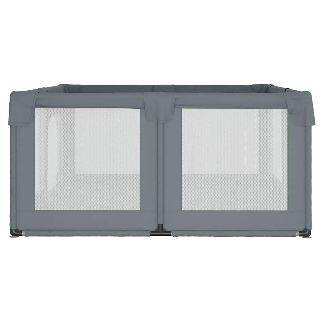 Box per bambini, 2 porte, grigio chiaro, tessuto Oxford