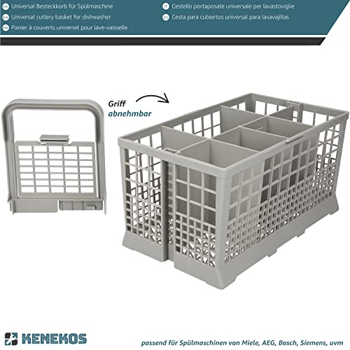 Kenekos - Besteckkorb universal passend für viele Spülmaschinen & Geschirrspüler - 24,0 cm x 14,0 cm, auch geeignet für BSH 093046/00093046, Besteckkasten – Bild 4
