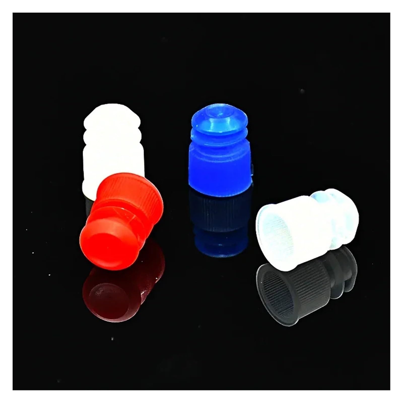 sprzęt laboratoryjny Korek do probówki z tworzywa sztucznego, korek z tworzywa sztucznego PP, zatyczki plastikowe do probówek o średnicy 12 mm/13 mm/15 mm/16 mm, 100 szt. bez probówki(16mm)