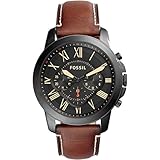 [フォッシル] FOSSIL 腕時計 Grant Chronograph Black Dial Men's Watch メンズ FS5241 [並行輸入品]