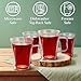 40 Oz Unique Glass teapot Set with 4 double wall insulated Cups, Tea Kettles for Stovetop With Infusers For Loose Tea, Perfect Mom Gift
