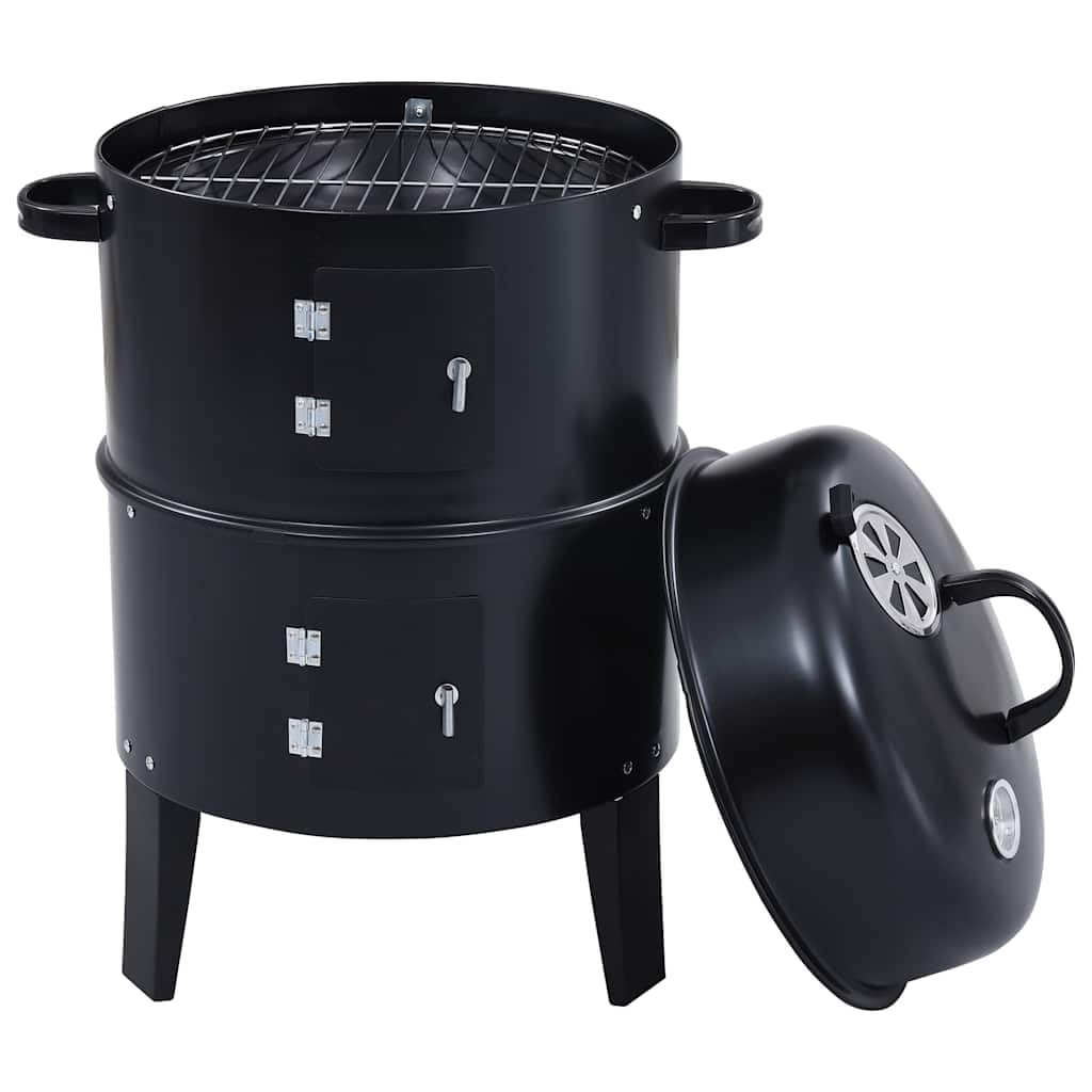 Grill węglowy 3 w 1 40x80 cm z pokrywką