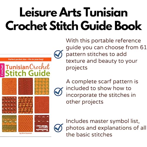 Leisure Arts Tunisian Crochet Guide de points et techniques pour débutants - 3