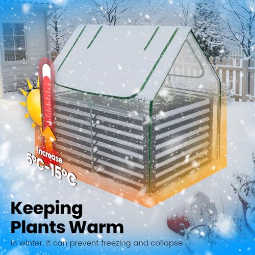 Jardinière surélevée avec serre pour protéger vos plantes - 3
