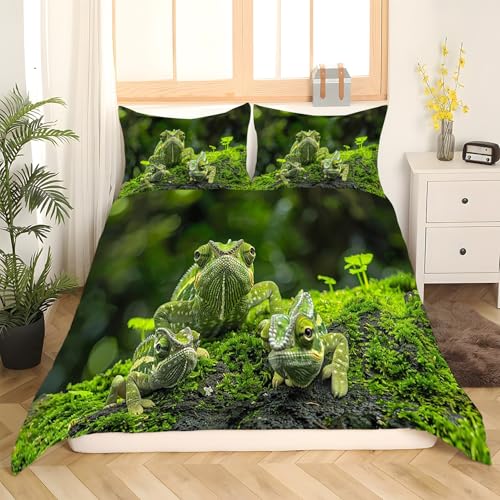 Housse de couette 220x240 lézard fermeture éclair microfibre - 3