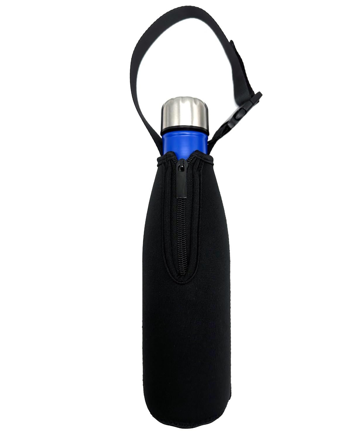 AMMKRO Water Bottle Bag Neoprene Water Bottle Sleeve Holder Drink Bottle Pouch Cooler with Shoulder Strap for 17Oz to 20 Oz Water Bottle (17Oz Handle)