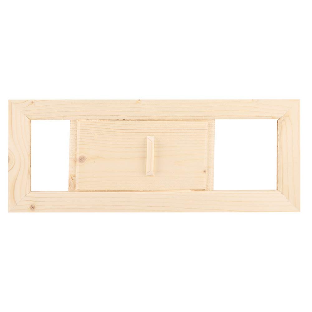 Air Vent - Wooden Rectangle Air Vent Grille Ventilation Steam Room Sauna Accessory