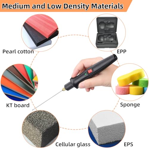 GOCHANGE 18W Foam Cutter, 10CM Electric Hot Knife, Upgraded Styrofoam Cutting Tool With 100-240V Transformer Adaptor, Board Wire Cutter with Button and Power Light - Image 2