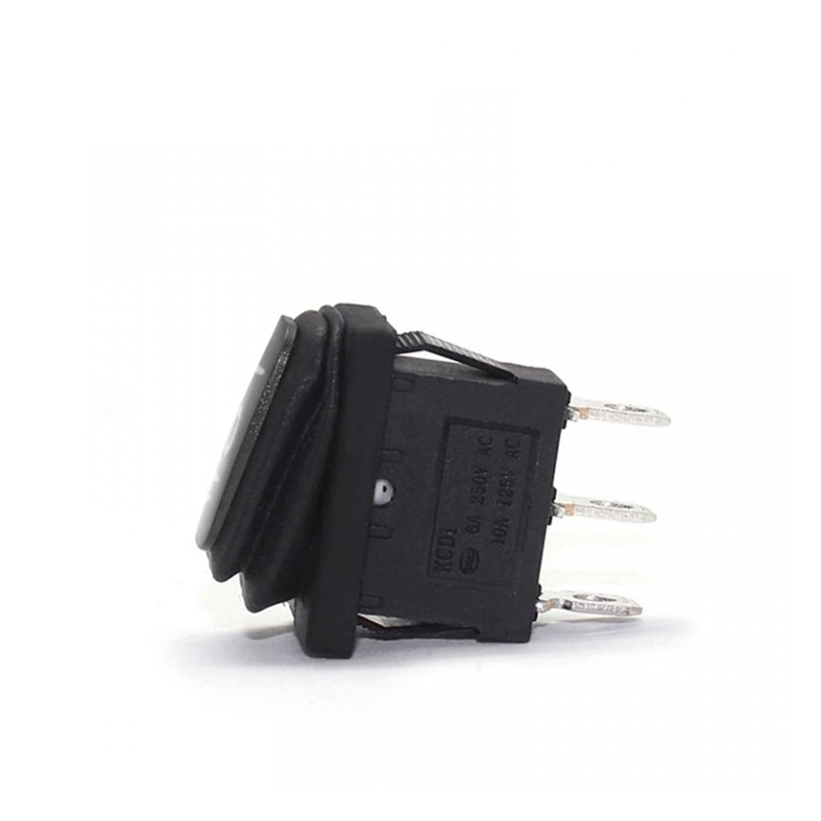 Microinterruptor KCD1 12 V 220 V 30 A impermeable 3 pines interruptor de palanca iluminado cierre 4 pines encendido apagado en emergencia interruptor basculante marino (color: encendido-apagado) inter