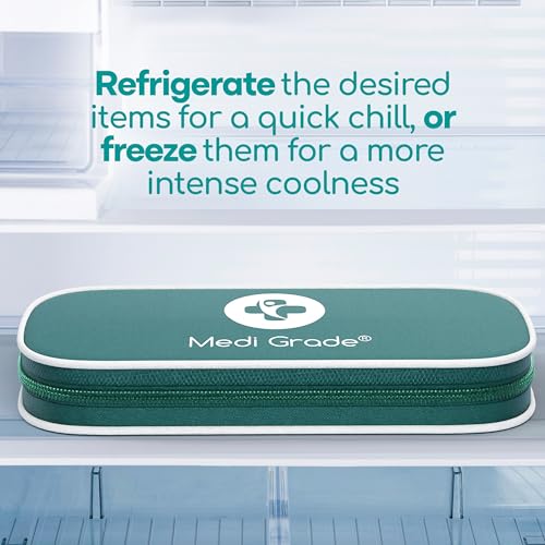 Medi Grade Cooling Eye Mask for Puffy Eyes with Cooling Eye Pads and Insulated Thermo-Bag - Ice Cold Gel Eye Mask for Morning/Night Skincare Routine and Reducing Dark Circles - Soft Eye Cooling Mask - Image 8