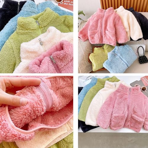 Boys' Long Sleeve Hooded Sweatshirt Boys Girls Fleece Coats Long Sleeve Full Zip Kids Jacket Winter Lightweight2