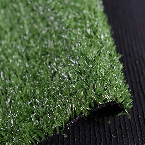 Outdoor artificial Realistic Fake Grass Deluxe Artificial Garden Grass Mat Pet Turf Fake Grass for Dogs Realistic Artificial Turf Rug for Patio Fake Turf for Indoor and Outdoor Deco Military Green