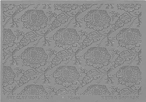 FlexiStamps Texture Sheet Retro Damask Design - 1 pc.