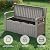 EasyUp 100 Gallon Outdoor Storage Bench, Waterproof Resin Deck Box with Lockable Lid Indoor Outdoor Storage Cushions Furniture Tools for Patio,Garden,and Porch (Beige)
