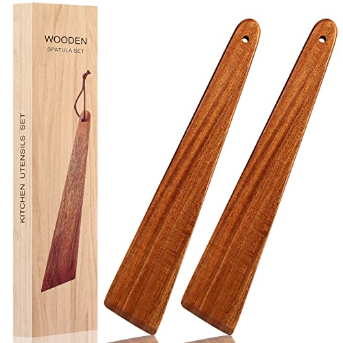 LorisArm 12? Teak Wooden Spatula, Kitchen Spatula Turner, Egg Scraper, Flat Wooden Turner, Wood Cooking Utensil, Small Wood Flipper, Kitchen Spatulas for Flipping, Serving, Scraping & Turning.