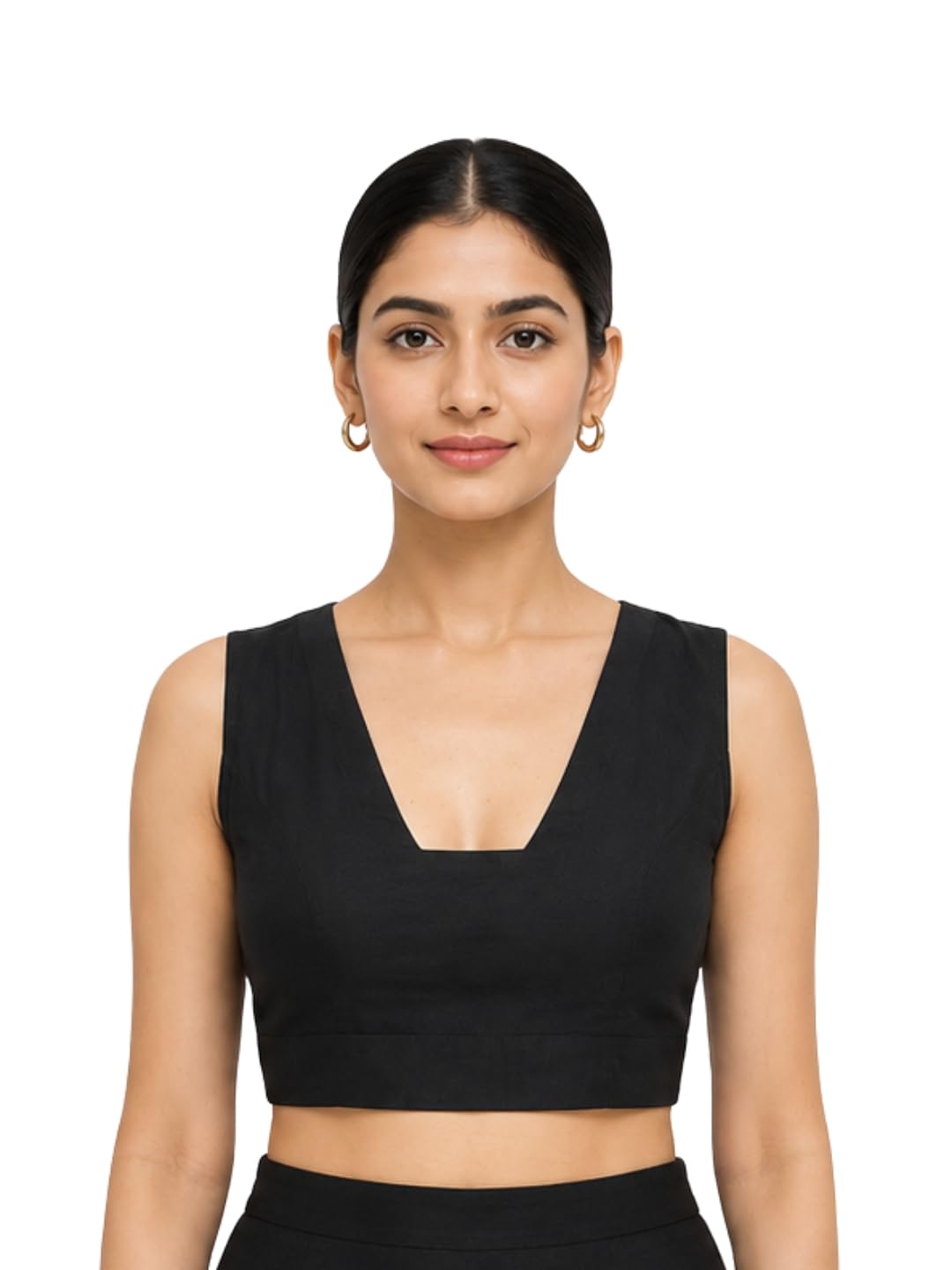 thevasa Women's Glass Neck Sleeveless Blouse-picture-11