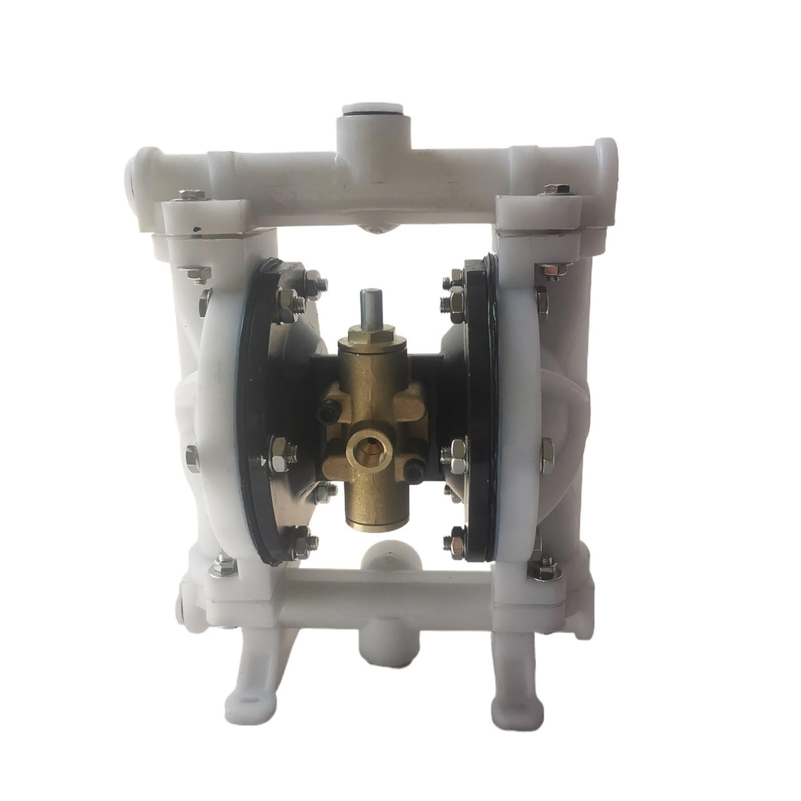 Bgaza Fep Diaphragm Pp Circulating Water Pump Pneumatic Air Operated Double Diaphragm Pumps, 1/2" 20Lpm Qby15 Chemical Industrial Water Treatment(Fep Diaphragm)