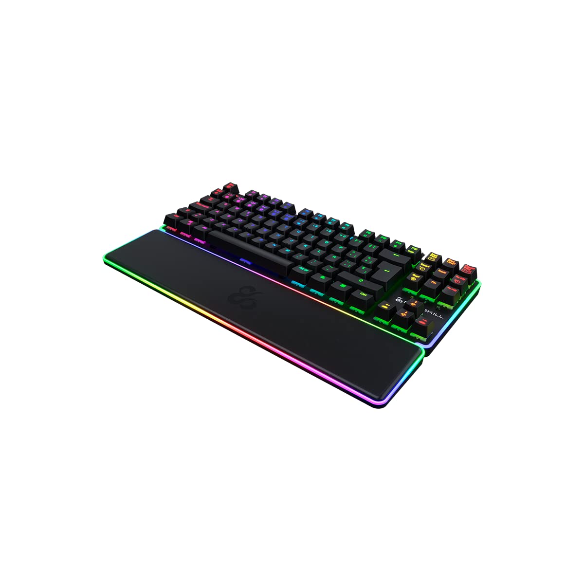 NEWSKILL Gungnyr TKL Pro Teclado Gaming optomecánico RGB tenkeyless Gateron Red hotswap Negro