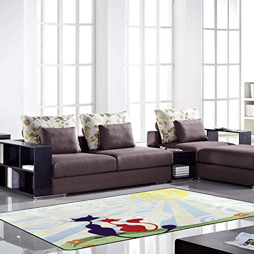 Grand tapis de salon CHEHONG pour une salle à manger chaleureuse