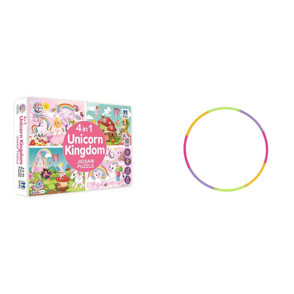 See full amazon price history chart for RATNAS 4 in 1 Unicorn Kingdom Jigsaw Puzzle&RatnaS Classic Hula Hoop Consists of 8 Inter-Lockable Pieces (Multicolour),Kid RATNAS 4 in 1 Unicorn Kingdom Jigsaw Puzzle&RatnaS Classic Hula Hoop Consists of 8 Inter-Lockable Pieces (Multicolour),Kid (B0BMV8MD7F) Amazon Price History, Amazon Price Tracker